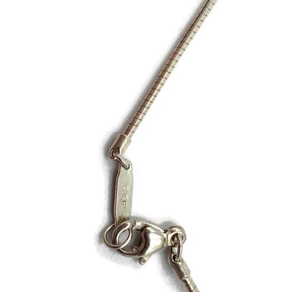 Authentic Tiffany & Co Silver Cross Wire Necklace - Picture 5 of 10